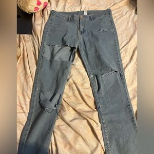 Light wash jeans